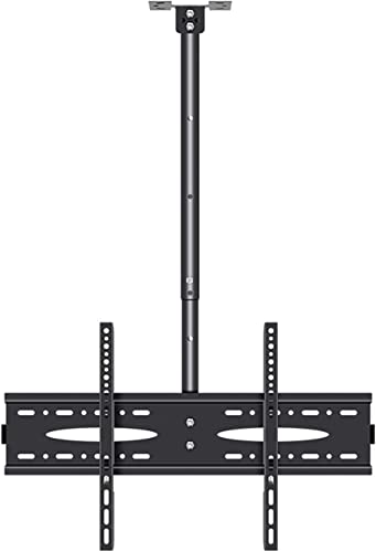 Multifunktionale Deckenhalterung, TV-Halterung, herunterklappbar, hält bis zu 50 kg Bildschirme, neigbar, schwenkbar, Teleskophalterung, TV-Halterung, TV-Ständer (2 m) von DRFGNF
