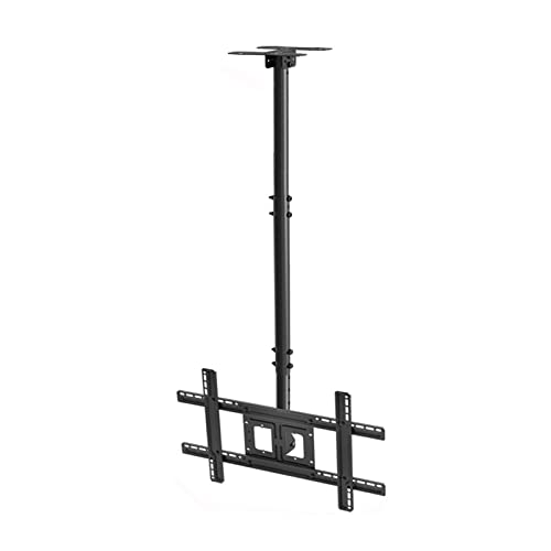 TV-Deckenhalterung, TV-Wandhalterung, passend für 32-65 Zoll Flachbildfernseher, Teleskop-Neigungs- und Schwenk-Flachbildschirm-Halterung, Schwarz von DRFGNF