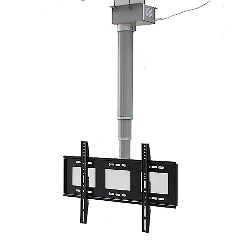 TV-Deckenhalterung – elektrischer TV-Heber, verstellbare TV-Halterung, passend für die meisten LEDs, für 66-178 cm große Bildschirme, 2 Installationsmethoden (70 cm) von DRFGNF