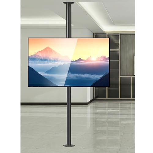 TV-Halterung, LCD-TV, 360 Grad drehbarer Rahmen, Boden – voll bewegliche Trennwand, drehbarer Rahmen, TV-Schrank, drehbarer Sockel, TV-Bodenständer (86–114 cm) von DRFGNF