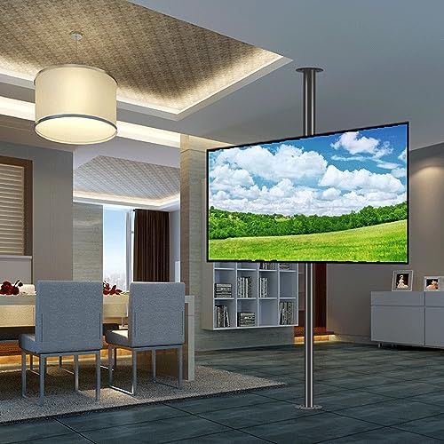 TV-Halterung, Trennwand, drehbares Regal, drehbarer TV-Schrank, drehbarer Sockel, Rahmenboden, 32-75 Zoll LED-Bildschirm-Display (170–205 cm) von DRFGNF