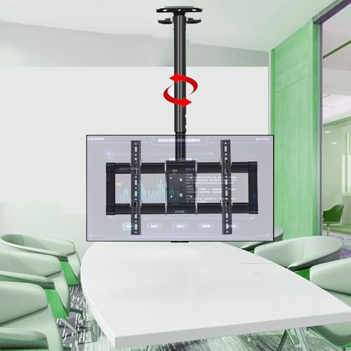 TV-Halterung, verstellbare Decken-TV-Halterung, Wandhalterung, passend für 94-215,9 cm (37-85 Zoll) LCD-Flachbildfernseher, Metall-Erweiterungsschraubenbefestigung ( von DRFGNF
