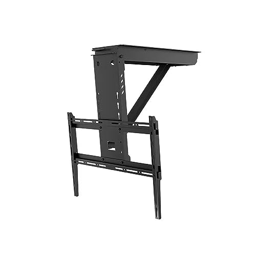 TV-Halterung für Monitor, 0–85 ° umklappbar, elektrische Decke, teleskopmotorisiert für 81,3–165 cm (32–65 Zoll) Fernseher, Tragfähigkeit 40 kg von DRFGNF