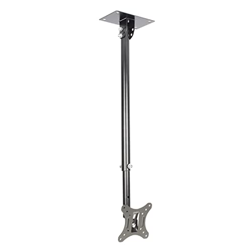 TV-Ständer, Decken-TV-Halterung, voll beweglich, verstellbare TV-Halterung, passend für die meisten 30,5 - 81,3 cm (12 - 32 Zoll) Fernseher, passend für flache und gewölbte Decken von DRFGNF