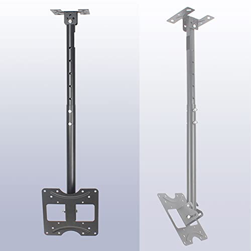 TV-Ständer, TV-Deckenhalterung, passend für 50,8 - 81,3 cm (20-32 Zoll) LCD-Flachbildfernseher, verstellbare Höhe, teleskopierbar und schwenkbar, TV-Deckenhalterung hält bis zu 45 kg, 2,8 m von DRFGNF