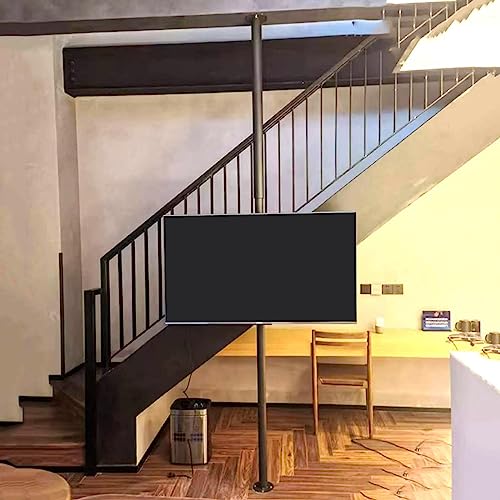 TV-Wand-Drehfuß, 360° drehbare Halterung, höhenverstellbarer TV-Halterung, für 81,3 - 190,5 cm (32 - 75 Zoll) große Fernseher, max. VESA 600 x 400 mm von DRFGNF