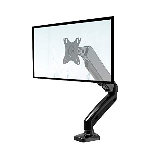 TV-Wandhalterung, TV-Ständer, TV-Wandhalterung, verstellbar, Gasfeder, einarmiger Ständer, Monitor-Wandhalterung, für 33-68 cm (13-27 Zoll) LCD-LED-Flachbildschirm mit Gewichtskapazität 2 kg bis 6,2 von DRFGNF