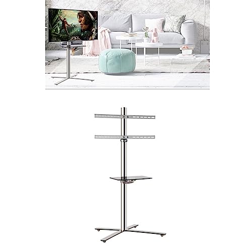 Universal TV Ständer, Boden Teleskophalterung - LCD TV 360 Grad drehbarer Rahmen Bodenständer Teiler Drehrahmen Drehbarer TV-Schrank Drehfuß - 110 Universal TV Ständer, Boden Teleskophalterung - LCD TV 360 Grad drehbarer Rahmen Bodenständer Teiler Drehrahmen Drehbarer TV-Schrank Drehfuß - 110 von DRFGNF