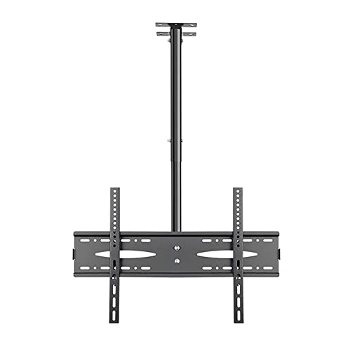 Universal-TV-Ständer, TV-Deckenhalterung, 360° drehbar, schwenkbar, neigbar, vollbewegliche Halterung, passend für Flachbildschirme von 101,6 - 165,7 cm, TV-Stange hält bis zu 50 kg (Größe: 1–2 m) von DRFGNF