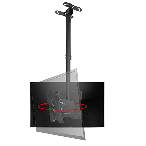 Verstellbare TV-Deckenhalterung, 2-seitige TV-Deckenhalterung, neig- und drehbarer TV-Ständer, für Fernseher von 50,8 bis 81,3 cm, maximales Gewicht 27,2 kg pro Bildschirm, 1,5 m Verstellbare TV-Deckenhalterung, 2-seitige TV-Deckenhalterung, neig- und drehbarer TV-Ständer, für Fernseher von 50,8 bis 81,3 cm, maximales Gewicht 27,2 kg pro Bildschirm, 1,5 m von DRFGNF