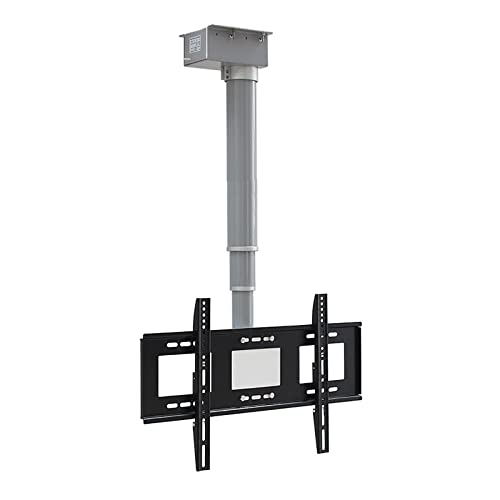 Verstellbare TV-Deckenhalterung – motorisierte TV-Halterung, elektrischer TV-Aufzug mit Fernbedienung, zwei Installationsmethoden, passend für 26–70 Zoll Low Profile Fernseher (90 cm) von DRFGNF