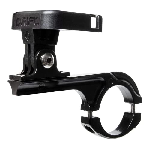 DRIFT INNOVATION Handlebar Mount 2.0 - Einfach zu montieren und Action-Kamera-Winkel anzupassen. Stahl-Kamerahalterung mit Gummiunterlegscheiben. Drift Kamera Zubehör für Ghost X, XL, XL Pro von DRIFT INNOVATION