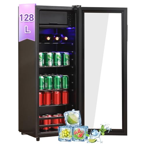 DRIXNO 128LMini-Kühlschrank,8L-Gefrierschrank+120L-Kühlschrank,fasst 94 Dosen Limonade, Wasser, Bier oder Wein. Geräuscharmer Betrieb,Kompressorkühlsystem, energieeffizient,verstellbare Einlegeböden DRIXNO 128LMini-Kühlschrank,8L-Gefrierschrank+120L-Kühlschrank,fasst 94 Dosen Limonade, Wasser, Bier oder Wein. Geräuscharmer Betrieb,Kompressorkühlsystem, energieeffizient,verstellbare Einlegeböden von DRIXNO
