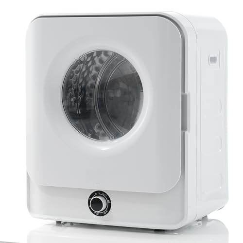 DRIXNO Ablufttrockner Trockner Mini Wäschetrockner Dryer Machine, 830w/3kg/Weiß/50x44x60 cm, Überhitzungsschutz, wandmontierbar [Energieklasse C] von DRIXNO