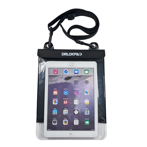 DRLOKPAK Schwimmende wasserdichte Tablet-Hülle für iPad Pro, iPad Air, Galaxy Tab S9 A9, Dry eReader-Tasche für Kindle Scribe Fire HD 10 Max 11 bis 27,9 cm (11 Zoll) von DRLOKPAK
