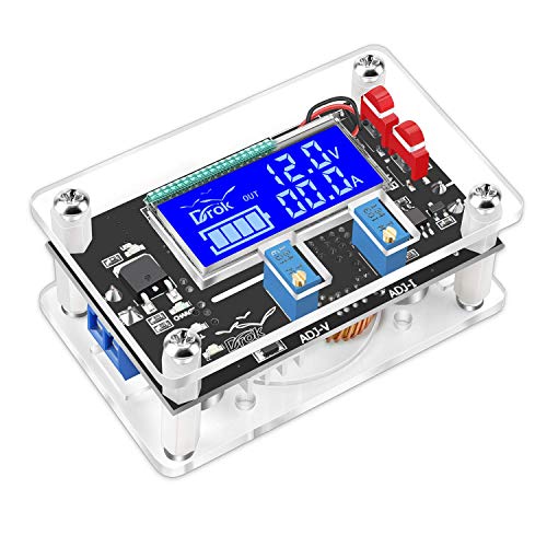 Buck Boost Spannungsregler, DROK DC 6–30 V auf 0,5–30 V, 5 12 24 verstellbarer Spannungswandler, 4 A, 60 W Netzteil, Step Up Down Transformator Board Modul mit USB-Port-Gehäuse, LCD-Display, Volt Amp Buck Boost Spannungsregler, DROK DC 6–30 V auf 0,5–30 V, 5 12 24 verstellbarer Spannungswandler, 4 A, 60 W Netzteil, Step Up Down Transformator Board Modul mit USB-Port-Gehäuse, LCD-Display, Volt Amp von DROK