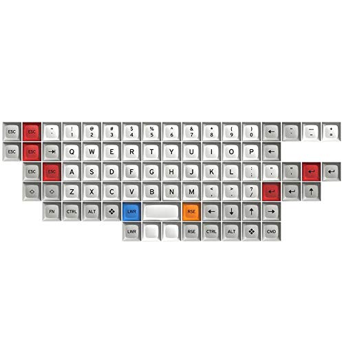 DROP + Matt3o MT3/dev/tty Tastenkappen-Set für Ortho Tastaturen - Kompatibel mit Cherry MX Switches und Clones (Ortholinear 81-Key Kit) von DROP