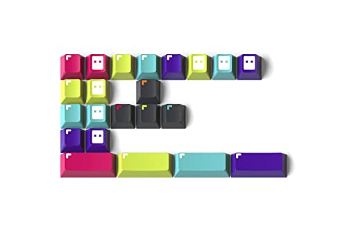 DROP + MiTo GMK Pixel Custom Keycap Set - Doubleshot Cherry Profile - kompatibel mit mechanischen Tastaturen im Cherry-MX-Stil (Dekorationssatz) Schwarz von DROP