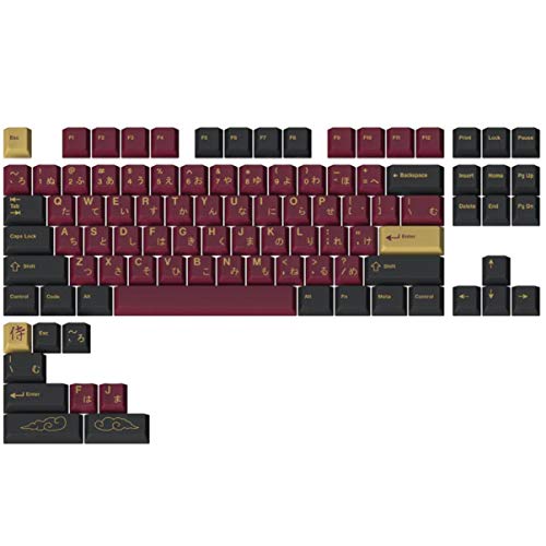 DROP + Redsuns GMK Red Samurai Tastenkappen-Set für Tenkeyless Tastaturen - Kompatibel mit Cherry MX Switches und Clones (TKL 96-Tasten Kit) von DROP