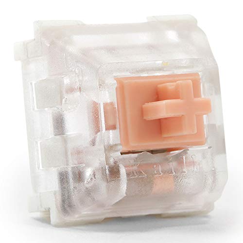 DROP Halo True Mechanische Tastaturschalter – Plattenmontage, taktil, 60 g, Cherry MX Stil, leise Schalter, von Kailh (Halo True, 110 Stück) von DROP