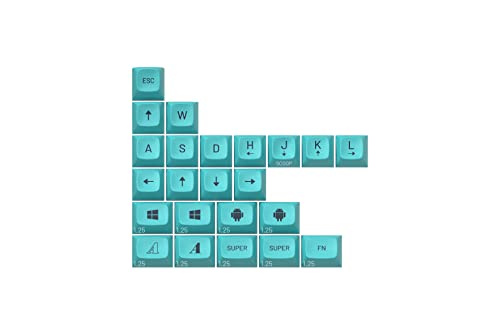 DROP MT3 Dusk Keycap Set, ABS Hi-Profile, Doubleshot Legends, Cherry MX Style Neuheit Set für die Verwendung mit mechanischen Tastaturen (Accent Kit) von DROP