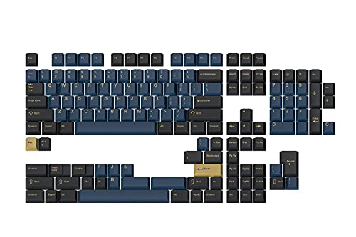 Drop + GMK Redsuns Blue Samurai Custom Mechanical Keyboard Keycap Set - 153 Tasten, Doubleshot, Cherry Profile, für 60%, 65%, TKL, Full-Size Layouts und mehr (Blau, Basis-Set), MDX-35037-1 von DROP