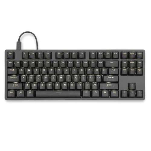 Drop ENTR Mechanische Tastatur – Tenkeyless eloxiertes Aluminiumgehäuse, doppelschichtiges PBT-Tastenkappen, N-Key Rollover, USB-C, schnelle und lineare Schalter (schwarz, gateron gelb) von DROP