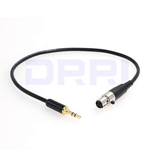 DDRRI 3-poliger Mini-XLR weiblich auf 3,5 mm TRS männlich, Pro Revers Mikrofon-Audiokabel 30CM von DRRI