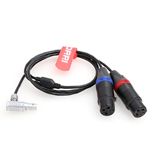 DRRI Audio Eingänge Kabel Dual XLR 3-polig Buchse auf 0B 6pin für ARRI Alexa Mini LF Kamera von DRRI