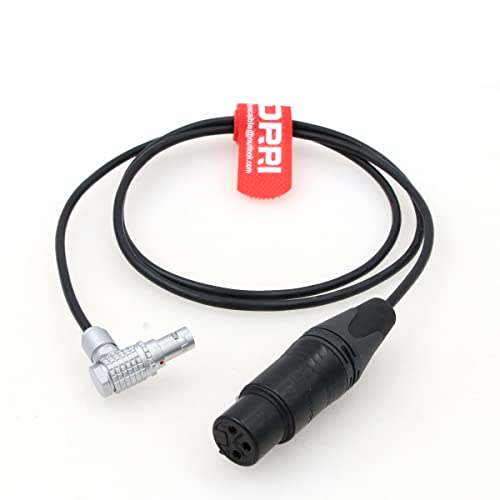 DRRI Audioeingänge Kabel XLR 3-polig rechtwinklig auf 0B 6Pin für ARRI Alexa Mini LF-Kamera DRRI Audioeingänge Kabel XLR 3-polig rechtwinklig auf 0B 6Pin für ARRI Alexa Mini LF-Kamera von DRRI
