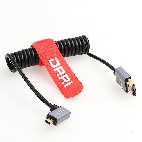 DRRI High Speed 8K Links Micro HDMI zu HDMI 2.1 Kabel für Canon EOS R5 FUJIFILM X-T, Nikon Z6 Z9 DRRI High Speed 8K Links Micro HDMI zu HDMI 2.1 Kabel für Canon EOS R5 FUJIFILM X-T, Nikon Z6 Z9 von DRRI