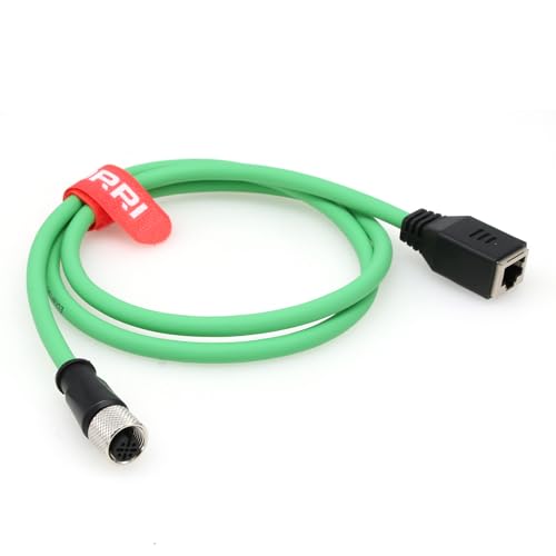 DRRI M12 4-polige D-Code-Buchse auf RJ45-Buchse, Cat5E Profinet/Ethernet-Kabel für industrielle Sensoren von DRRI