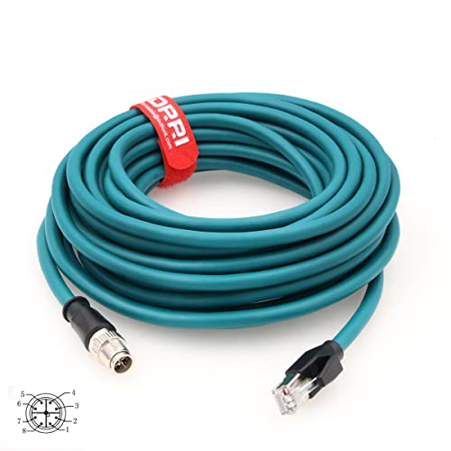 DRRI M12 X-Coded 8-polig auf RJ45 Gigabit Ethernet Interface Cat6 geschirmtes Kabel, 10M DRRI M12 X-Coded 8-polig auf RJ45 Gigabit Ethernet Interface Cat6 geschirmtes Kabel, 10M von DRRI