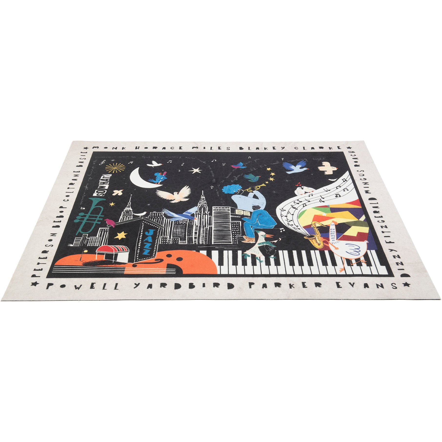 DRUMnBASE CLB-NGHT@ Vintage Persian Club Jazz Night Drum Rug, 163 x 142cm DRUMnBASE CLB-NGHT@ Vintage Persian Club Jazz Night Drum Rug, 163 x 142cm von DRUMnBASE