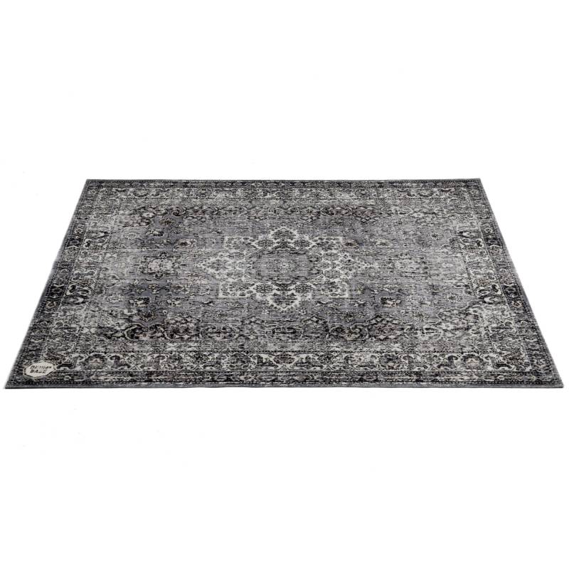 DRUMnBASE VP185-GRY Vintage Persian Grey Drum Mat, 185 x 160cm von DRUMnBASE