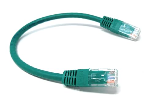 DRUT Cat6 Ethernet Kabel - High Speed Gigabit LAN Kabel, RJ45 Netzwerk Patchkabel, PoE kompatibel - für Router, Modem, Smart TV, PC, Switch (Grün, 0,25 m) von DRUT