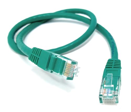 DRUT Cat6 Ethernet Kabel - High Speed Gigabit LAN Kabel, RJ45 Netzwerk Patchkabel, PoE kompatibel - für Router, Modem, Smart TV, PC, Switch (Grün, 0,5 m) von DRUT