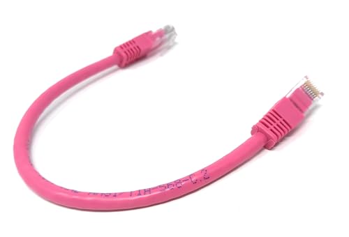 DRUT Cat6 Ethernet Kabel - High Speed Gigabit LAN Kabel, RJ45 Netzwerk Patchkabel, PoE kompatibel - für Router, Modem, Smart TV, PC, Switch (Rosa, 0,25 m) von DRUT