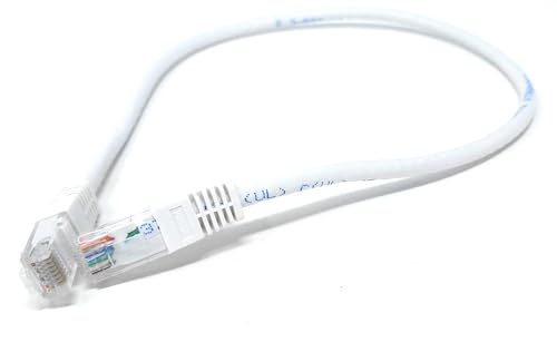 DRUT Cat6 Ethernet Kabel - High Speed Gigabit LAN Kabel, RJ45 Netzwerk Patchkabel, PoE kompatibel - für Router, Modem, Smart TV, PC, Switch (Weiß, 0,5 m) von DRUT