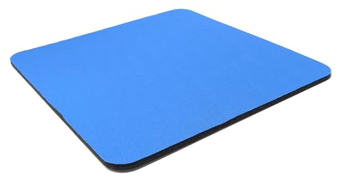 DRUT Mauspad für optische Mäuse, rutschfeste Unterseite und glatte Beschichtung, Größe: 245 mm x 220 mm x 5,5 mm (Hellblau) von DRUT