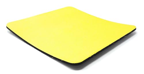 DRUT Mauspad für optische Mäuse, rutschfeste Unterseite und glatte Beschichtung, Größe: 245 mm x 220 mm x 5,5 mm (gelb) von DRUT