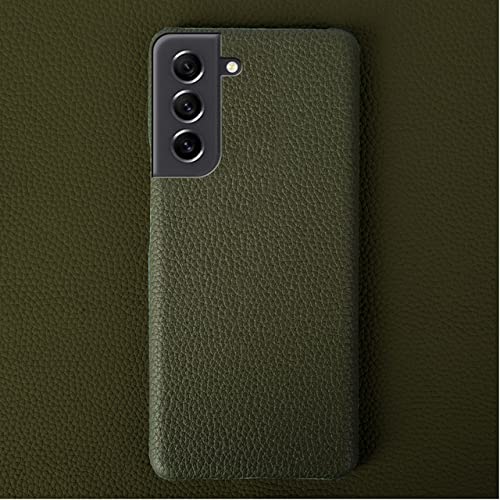 DRXVE Hülle Litschi Muster Echtes Leder Hüllen Handyhülle für Samsung S21 FE S21 S21Ultra S22 Plus, grün, für A53 5G, A536 DRXVE Hülle Litschi Muster Echtes Leder Hüllen Handyhülle für Samsung S21 FE S21 S21Ultra S22 Plus, grün, für A53 5G, A536 von DRXVE