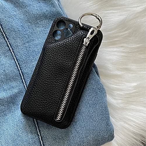 DRXVE Luxus Ringschnalle Reißverschluss Brieftasche Leder Handyhülle für iPhone 11 13 12 14pro 13Pro Max 13Mini x xr xs 7 8Plus Kartenfachabdeckung, A, für iPhone 11 DRXVE Luxus Ringschnalle Reißverschluss Brieftasche Leder Handyhülle für iPhone 11 13 12 14pro 13Pro Max 13Mini x xr xs 7 8Plus Kartenfachabdeckung, A, für iPhone 11 von DRXVE