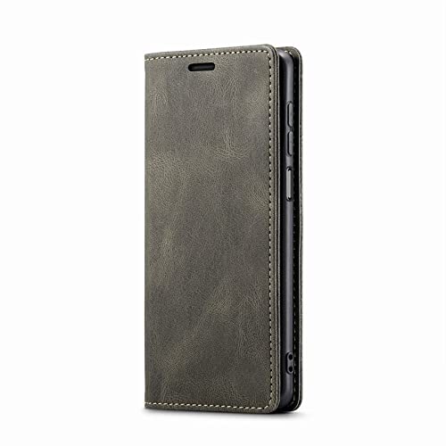 Ledertasche für Samsung Galaxy A52 A42 A72 weiches Silikon Luxus Flip Wallet Bumper Telefonabdeckung, Kaffee, für Galaxy A52 (5G) von DRXVE