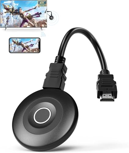 4K Wireless HDMI Dongle, 2.4/5G Wi-Fi Drahtloser HDMI Display Adapter, Screen Empfänger Mirror Video Audio Dateien für Phone i-OS Android Pad Airplay DLNA Miracast MacOS Windows zu TV Beamer Monitor 4K Wireless HDMI Dongle, 2.4/5G Wi-Fi Drahtloser HDMI Display Adapter, Screen Empfänger Mirror Video Audio Dateien für Phone i-OS Android Pad Airplay DLNA Miracast MacOS Windows zu TV Beamer Monitor von DRYMOKINI