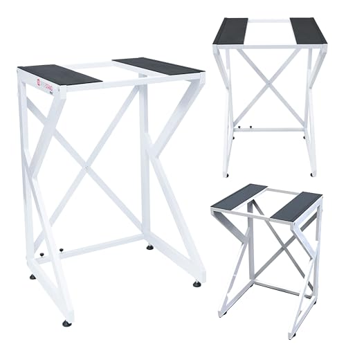DS DRYERSTAND Frontlader-Waschmaschinen- und Trockner-Stapel-Kit - Breitenverstellbarer Ständer, schafft Platz, ohne Bohren, Wäsche-Organisation von DS DRYERSTAND