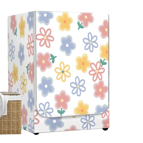 Waschtrockner-Abdeckungen für Frontlader, Blumenmuster, wasserdicht, staubdicht, für den Außenbereich, strapazierfähig, Oxford-Sonnenschutz, wärmeisoliert, Waschmaschinenschutz, Reißverschluss für Waschtrockner-Abdeckungen für Frontlader, Blumenmuster, wasserdicht, staubdicht, für den Außenbereich, strapazierfähig, Oxford-Sonnenschutz, wärmeisoliert, Waschmaschinenschutz, Reißverschluss für von DSAoTeng