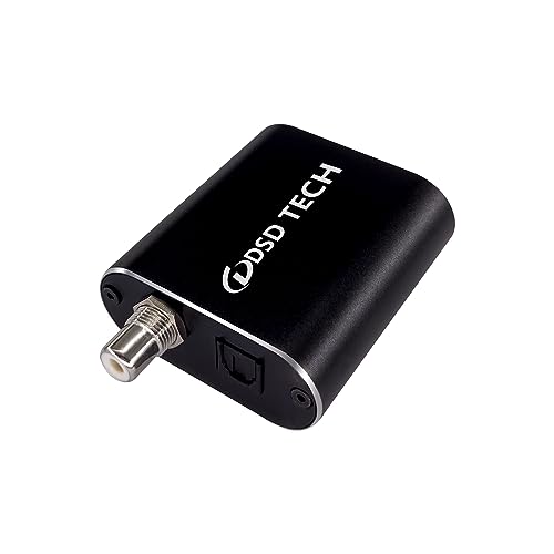 DSD TECH SH-AU01B USB zu optischer Audio Adapter Unterstützt USB zu TOSLINK Koaxial und 3,5 mm Klinke von DSD TECH