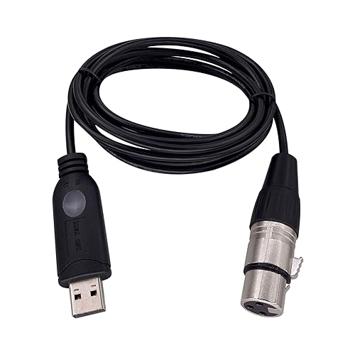 DSD TECH SH-AU20A USB zu XLR Kabel für dynamische Mikrofone wie Shure (5.9FT) von DSD TECH