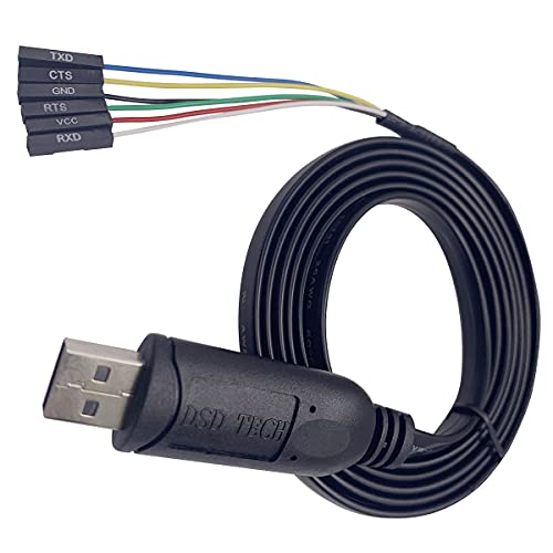 DSD TECH SH-U09G Serielles USB-zu-TTL-Kabel Eingebauter FTDI FT232RL IC 1.8M / 5.9FT von DSD TECH